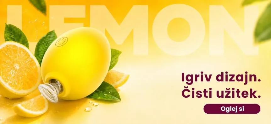 Klitoralni vibrator v obliki limone z igrivim citrusnim dizajnom | Lovesexshop.si sex shop