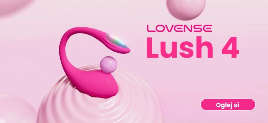 LOVENSE Lush 4 - pametno vibro jajce (roza) - Lovesexshop.si sex shop