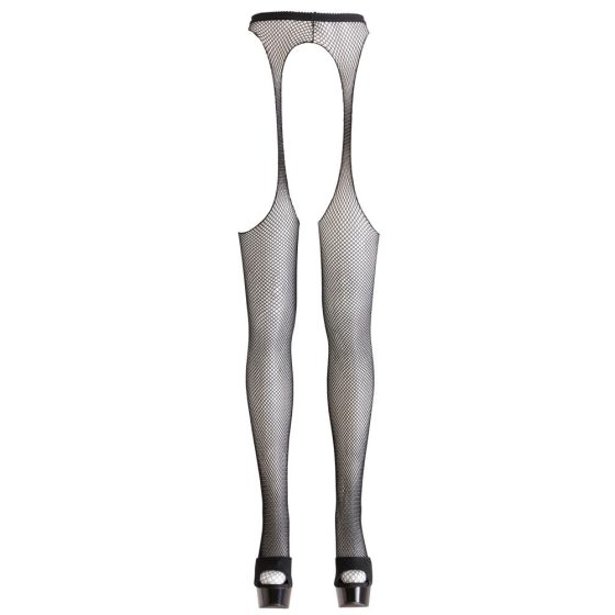 Cottelli - Necc seks hlačne nogavice (črne) - L/XL