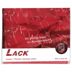 Lak lepedo - posteljna prevleka - 200x230 cm - rdeča