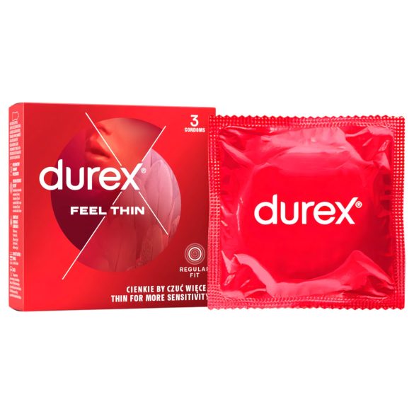 Durex Feel Thin - naravni občutek kondom (3 kos)