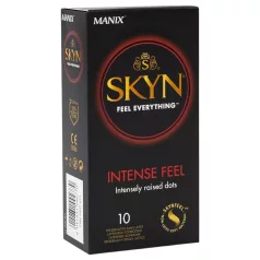   Manix SKYN Intense - kondom brez lateksa z izboklinami - 10 kosov