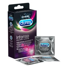 Durex Intense - rebrasti in pikčasti kondomi (10 kosov) -