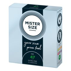 Mister Size tanek kondom - 47 mm (3 kosi)