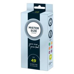 Mister Size tanek kondom - 49mm (10 kosov)
