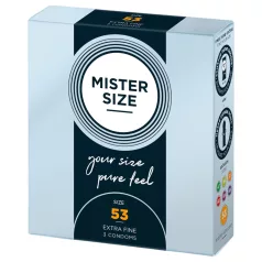 Mister Size - tanek kondom - 53 mm - 3 kosi