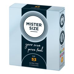 Mister Size tanek kondom - 53 mm (3 kosi)