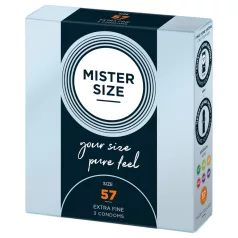 Mister Size - tanek kondom - 57 mm - 3 kosi