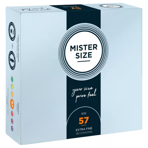 Mister Size - tanek kondom - 57 mm - 36 kosov