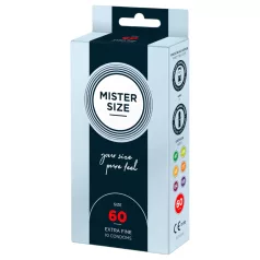 Mister Size - kondom za penis 60 mm - ultra tanek - 10 kosov