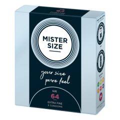 Mister Size tanek kondom - 64 mm (3 kosi)