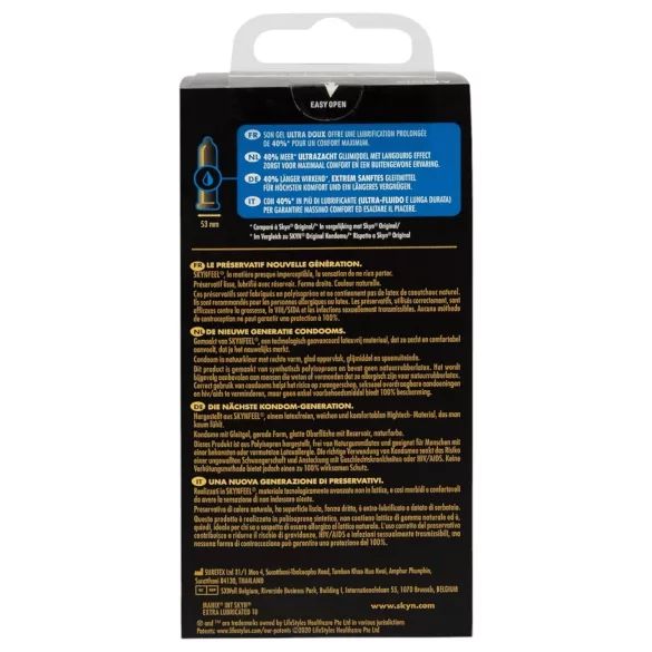 Manix Skyn - ultra tanek kondom - brez lateksa - 10 kosov