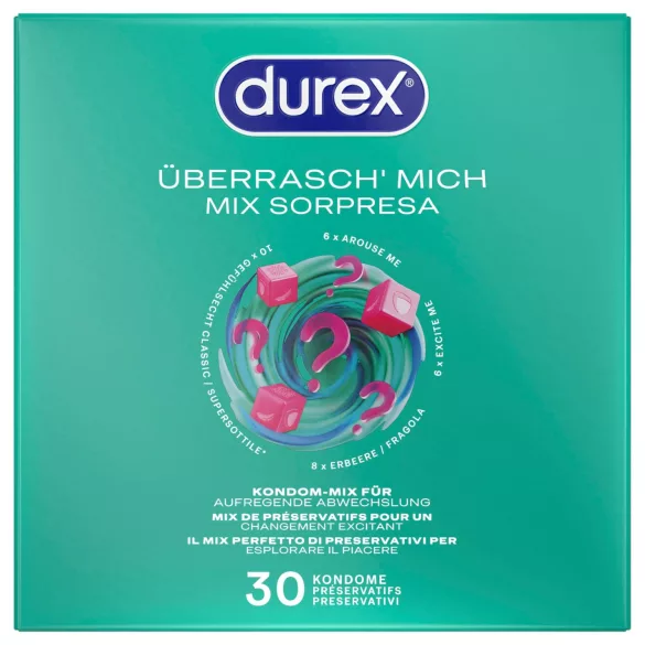 Durex Surprise Me - kondomi paket - 30 kos