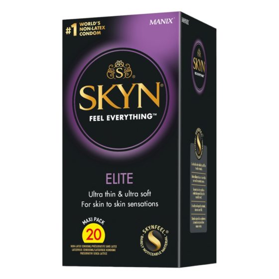 Manix SKYN Elite - ultra tanek kondom brez lateksa (20 kosov)