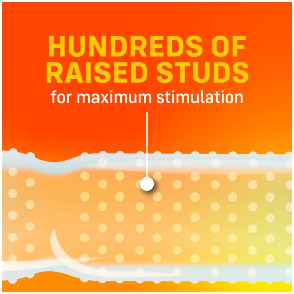 ONE Super Studs - kondom z izboklinami - 12 kos