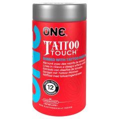 ONE Tattoo Touch - kondomi z vzorcem tetovaže - 12 kosov