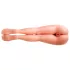 Pipedream - Fuck me silly 3 - ženski masturbator s telesom in nogami (naravna barva)