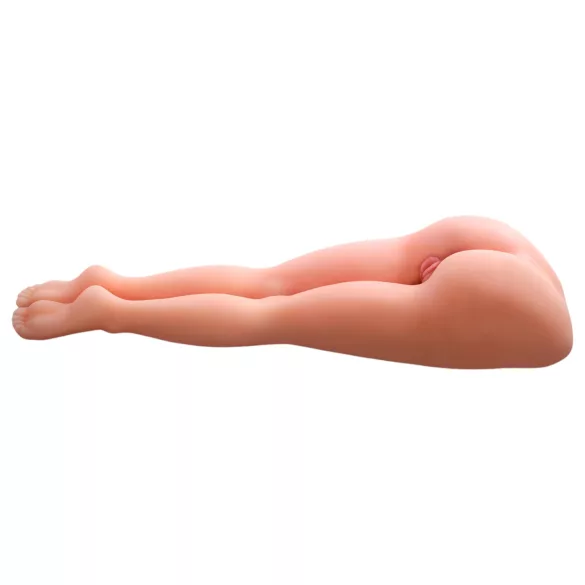Pipedream - Fuck me silly 3 - ženski masturbator s telesom in nogami (naravna barva)