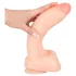 realistixxx - dildo za analni seks - velik XXL - naravna barva