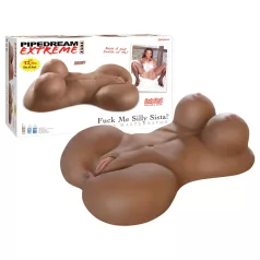   Pipedream Fuck Me Silly Sista - rjav ženski torzo masturbator (5,7 kg)