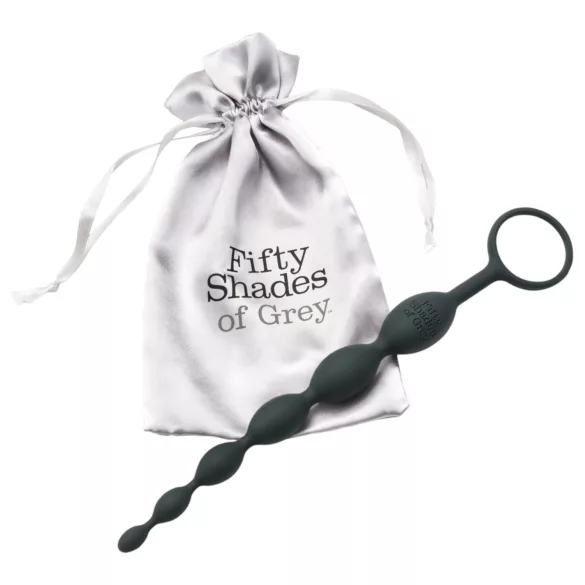 Fifty Shades of Grey - analni dildo z biseri - steklo