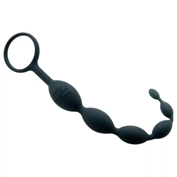 Fifty Shades of Grey - analni dildo z biseri - steklo