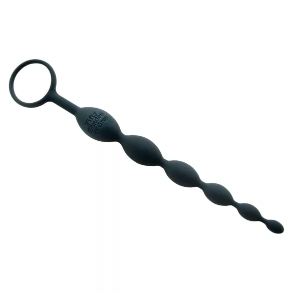 Fifty Shades of Grey - analni dildo z biseri - steklo