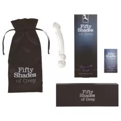   Fifty Shades of Grey - stekleni dildo - stimulacijski - prozoren/siv