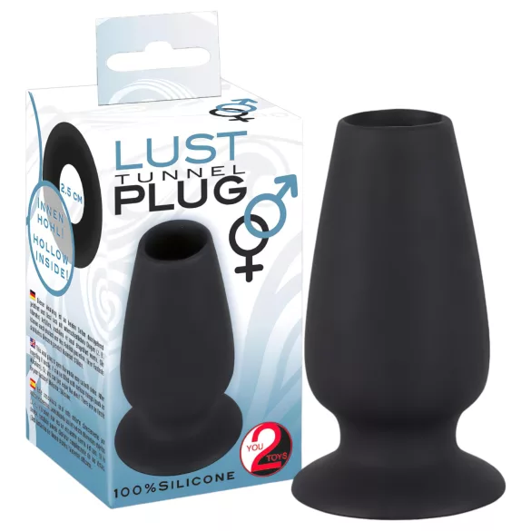 You2Toys - analni dilatator s tunelom - votel - črn