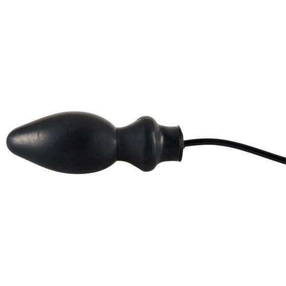 LATEX - Veliki napihljivi analni stožec (črn)