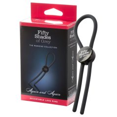 Fifty Shades of Grey - erekcijski obroč - silikonski - siva