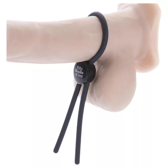 Fifty Shades of Grey - erekcijski obroč - silikonski - siva