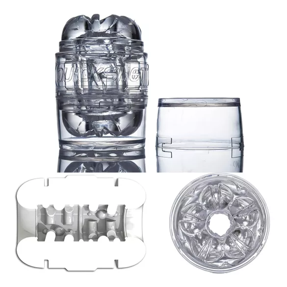 Fleshlight Quickshot Vantage - kompakt moški masturbator - prozoren