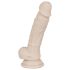 You2Toys - dildo s priseskom - srednja velikost - silikonski - naravna barva