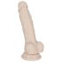 You2Toys - dildo s priseskom - srednja velikost - silikonski - naravna barva
