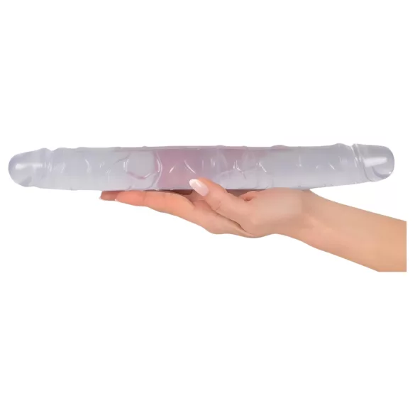 Kristal - dvojni dildo - steklo - 34 cm
