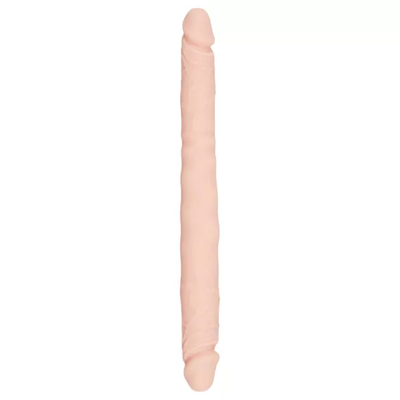 You2Toys - dvojni dildo - 100% silikon - naravna barva