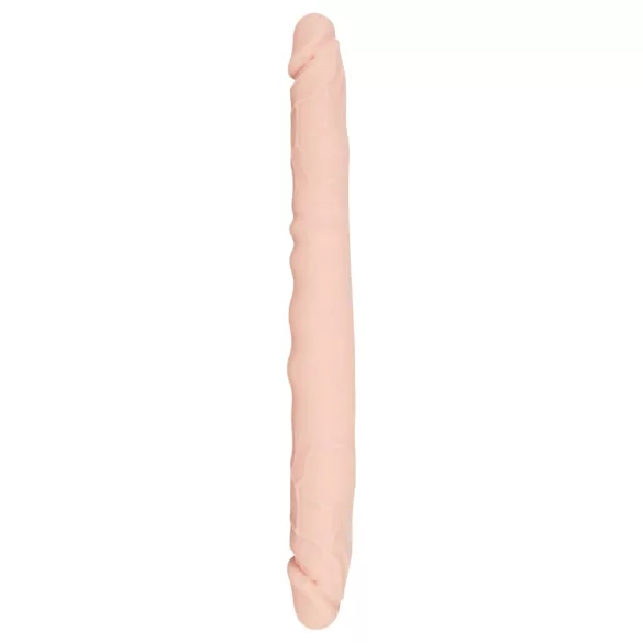 You2Toys - dvojni dildo - 100% silikon - naravna barva