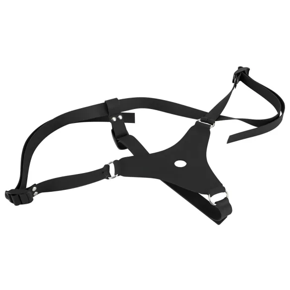 You2Toys - silikonski strap-on dildo - črn