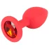 You2Toys - Colorful JOY - silikonski analni čep - mali (rdeč)