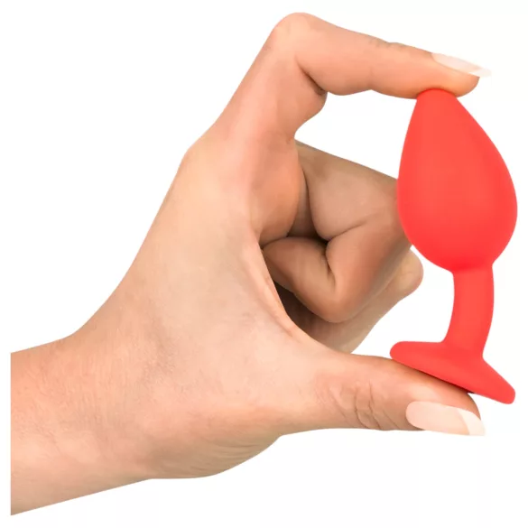 You2Toys - Colorful JOY - silikonski analni čep - mali (rdeč)