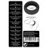 Black Velvet - debelstenska obroček za penis (3,2 cm) - črna