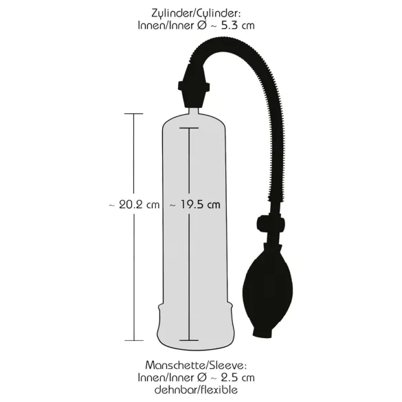 Bang Bang - vakuumska črpalka za penis - črna