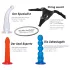 You2Toys - Set za pripenjanje s penisom - barvni