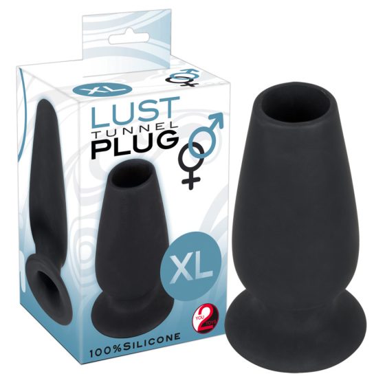 You2Toys - Lust Tunnel XL - votli analni dilator dildo (črn)