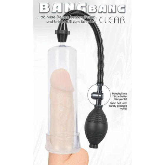 Bang Bang črpalka za erekcijo - prosojna