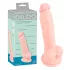 Medical - dildo iz medicinskega silikona - 18 cm - naravna barva