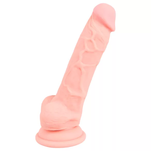 Medical - dildo iz medicinskega silikona - 18 cm - naravna barva