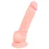 Medical - dildo iz medicinskega silikona - 18 cm - naravna barva