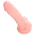 Medical - dildo iz medicinskega silikona - 18 cm - naravna barva